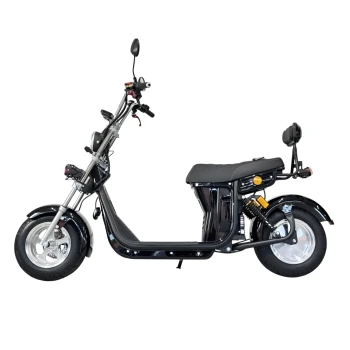 Электроскутер Citycoco GT E30 черный глянец