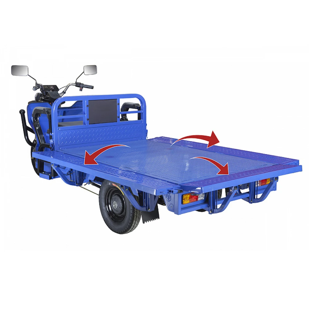 Грузовой электротрицикл Rutrike Габарит 1700 60V1200W синий матовый 6