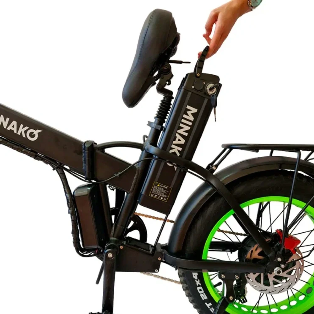 Электровелосипед Minako F10 Dual салатовый гидравлика 7